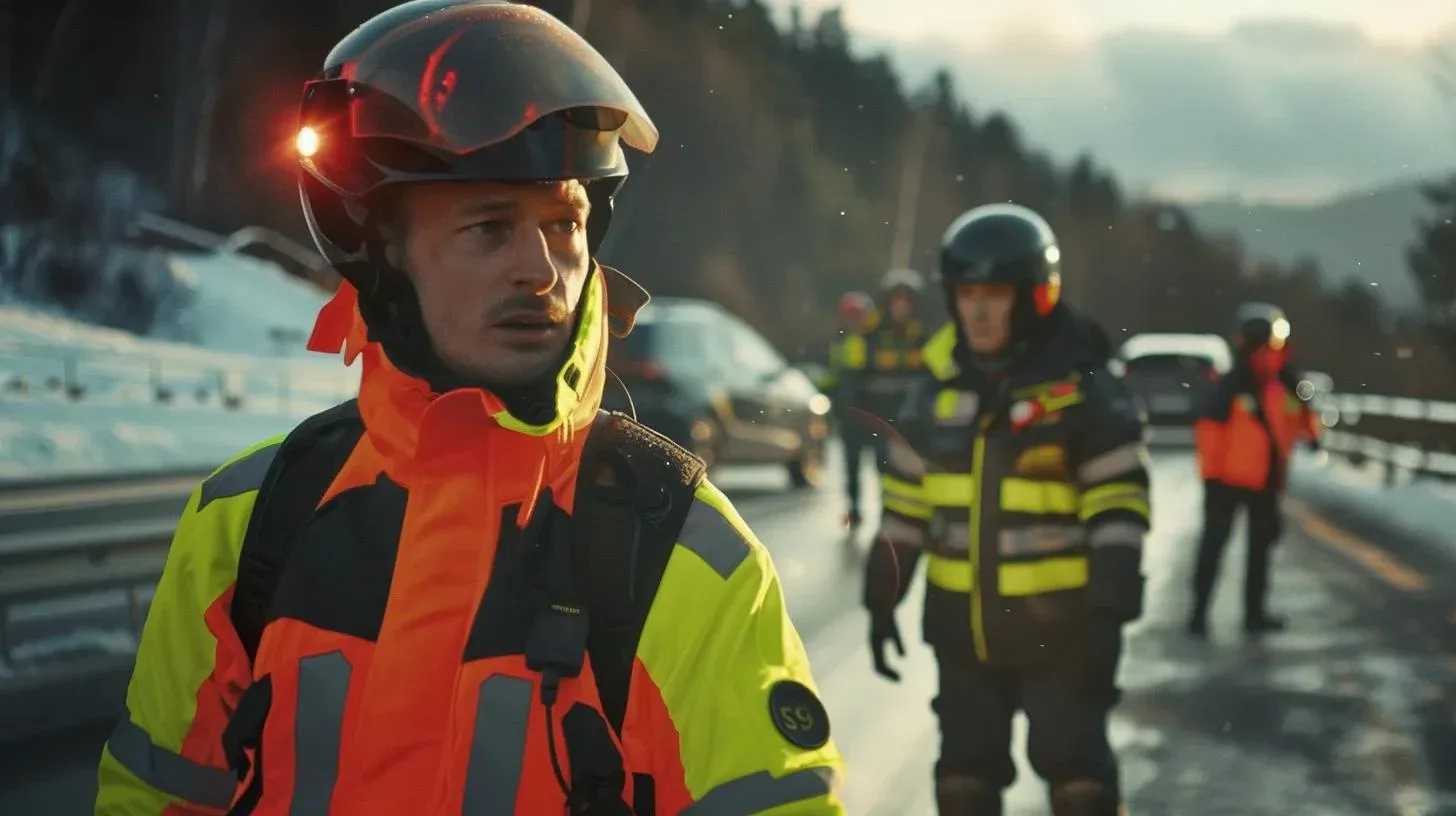 Groupe de collaborateurs en casque autour d'un véhicule lors d'une session de pilotage entreprise
